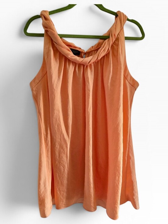 Talbots Tops - Talbots Women’s Sleeveless Twist Neck Tank Top - Peach